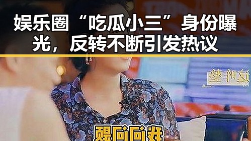 娱乐圈“吃瓜小三”身份曝光,反转不断引发热议